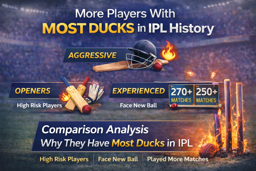 why players have most ducks in IPL aggressive batting analysis stats