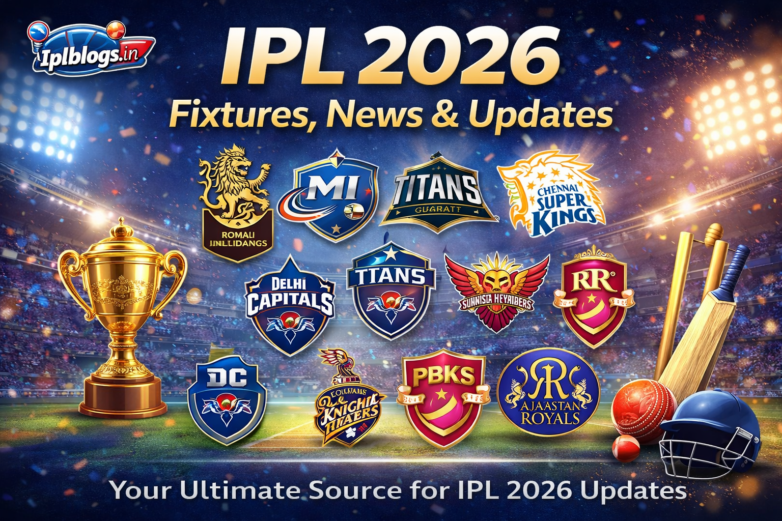 IPL 2026 latest updates, match schedule, teams and stats overview